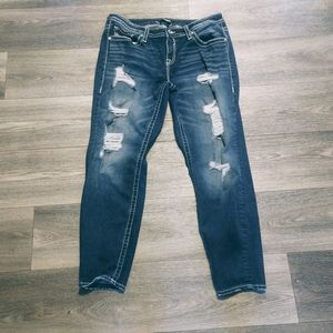 Vigoss Distressed Skinny Jeans Size 16